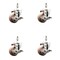 Service Caster 3 Inch 316SS High Temp Glass Filled Nylon 12mm Stem Caster Set Brake SCC SCC-SS316TS20S314-GFNSHT-TLB-M1215-4 - alternate 1